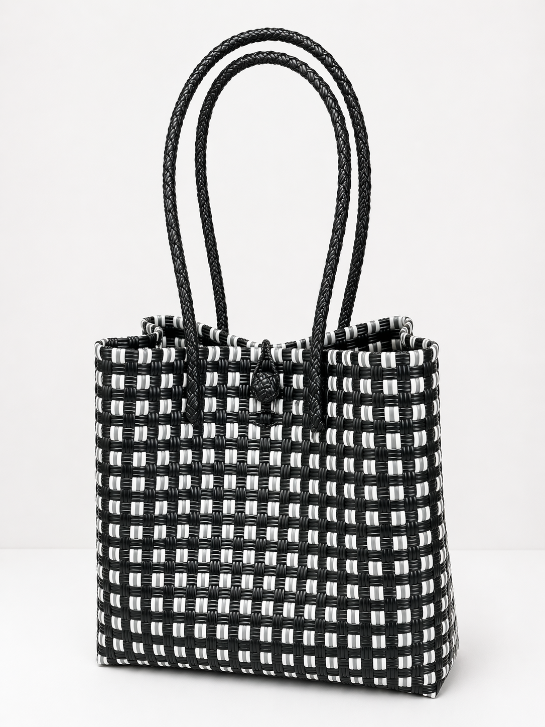The Weekend Tote – Black Check