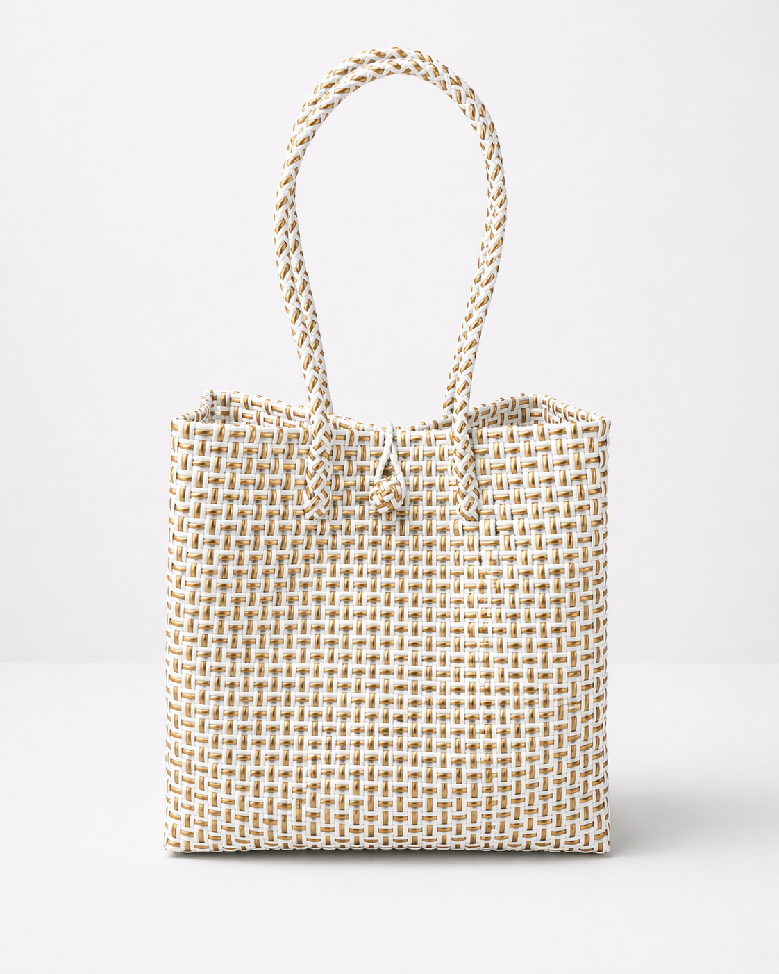 The Weekend Tote – Ivory Caramel