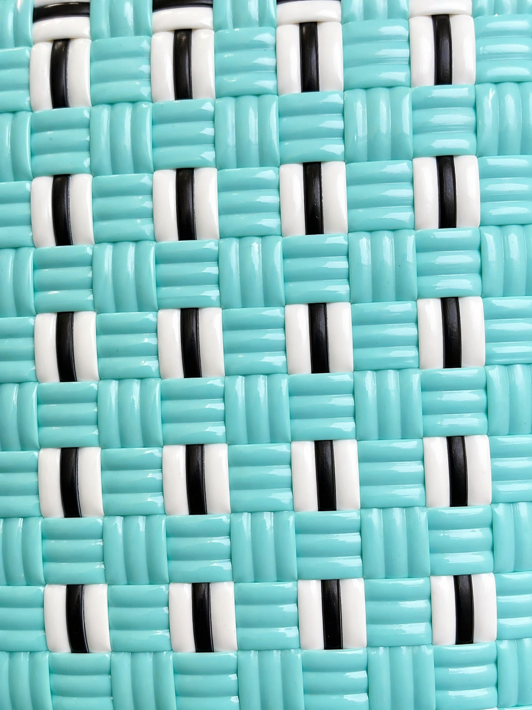 The Weekend Tote – Teal Grid