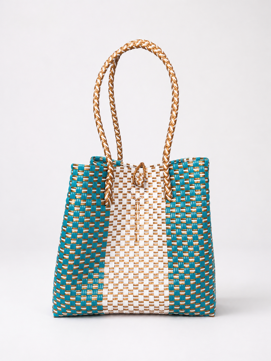 The Weekend Tote – Aqua Sand