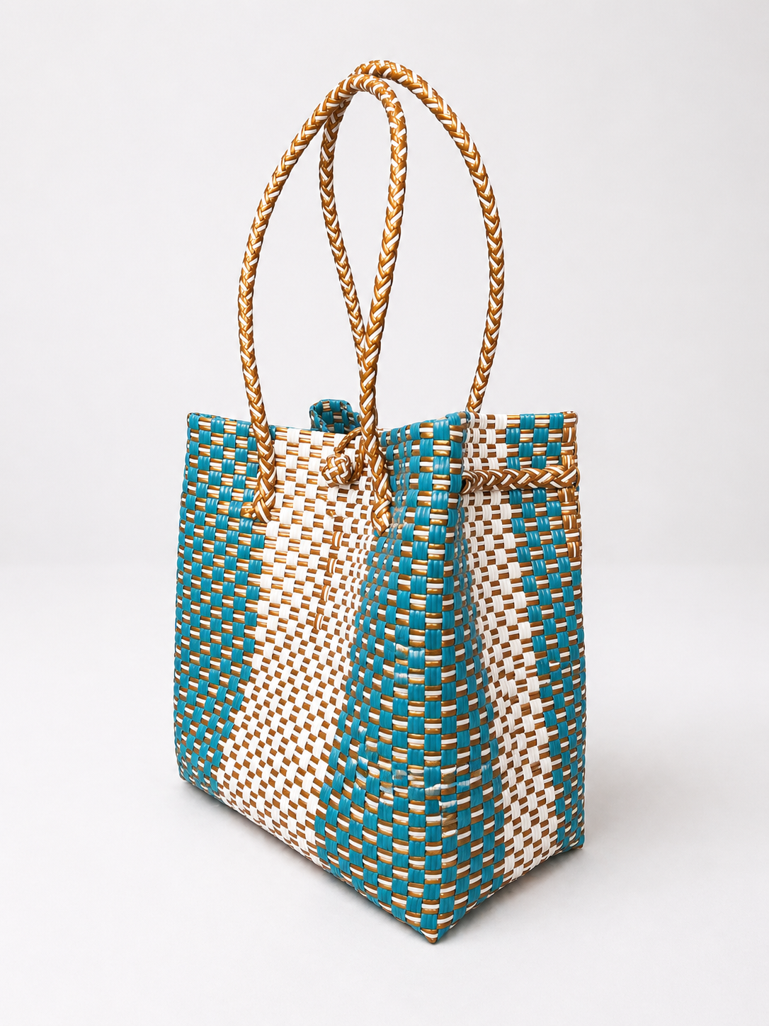 The Weekend Tote – Aqua Sand