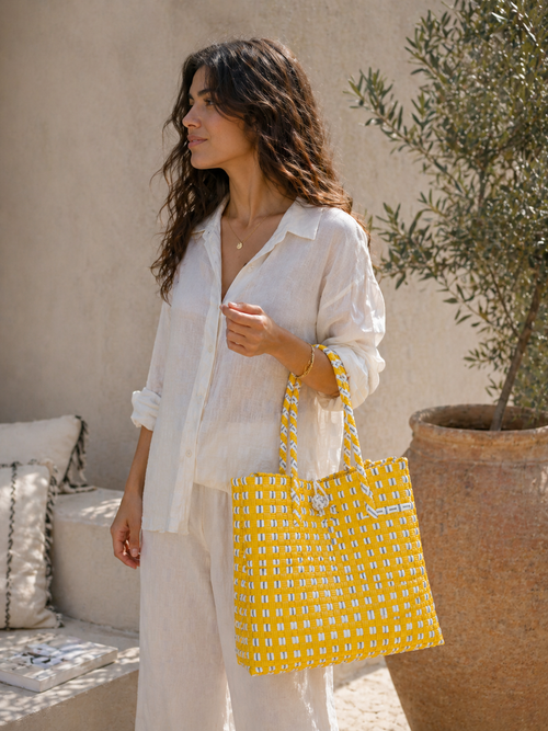 The Weekend Tote – Sunshine Yellow